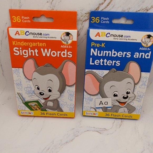 ABC Mouse.com Flash Cards Learning 2 Packs NWT - Picture 1 of 2